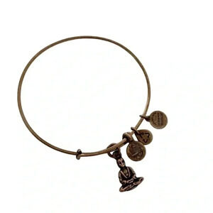 Alex And Ani Buddha Bronze tone Expandable bracelet